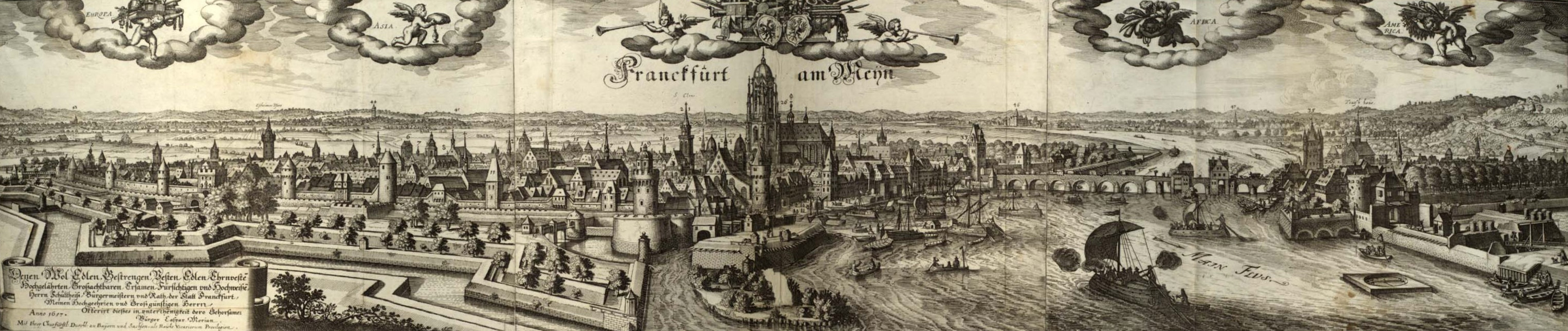 Panorama Frankfurt 1658